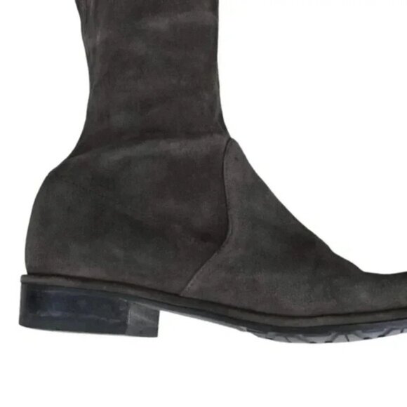 Stuart Weitzman Lowland Over the Knee Boots Suede BrownTie Size 5 - Picture 3 of 12